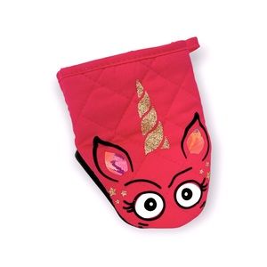 Hot Pink Unicorn Oven Mitt, Kitchen Gift